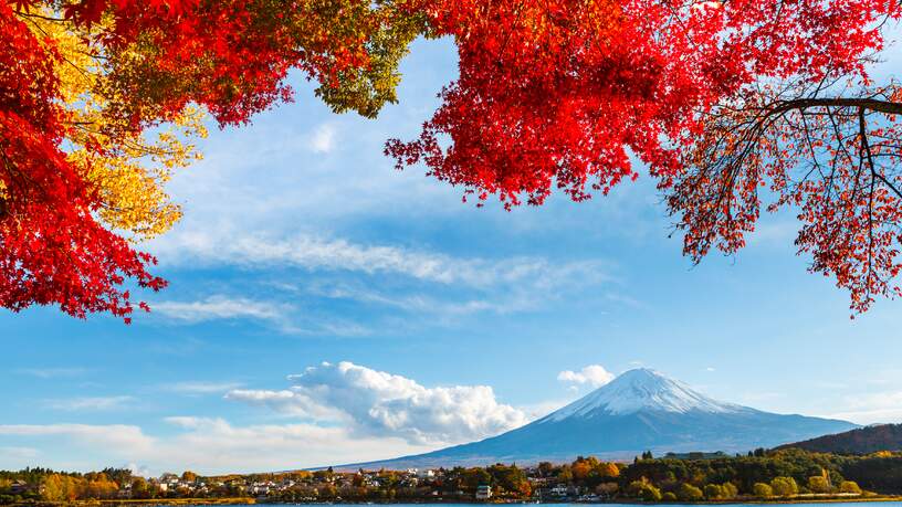 Uitzicht op Mount Fuji