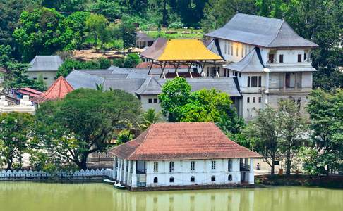 De tempel van de tand in Kandy