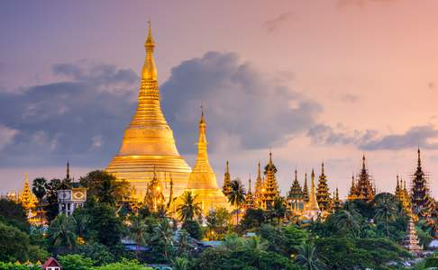 De Shwedagon pagode in Yangon