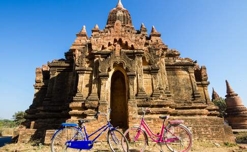 De tempel vlakte van Bagan is op verschillende manieren te verkennen